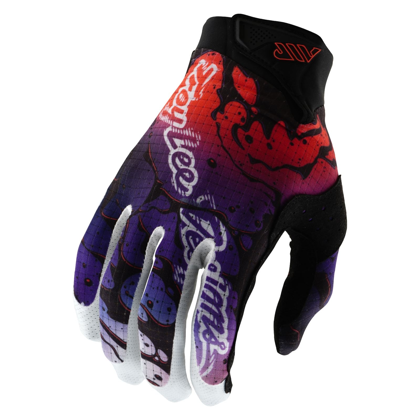 Troy Lee Designs Spring 2025 MX Gloves AIR Youth Drip Black Purple
